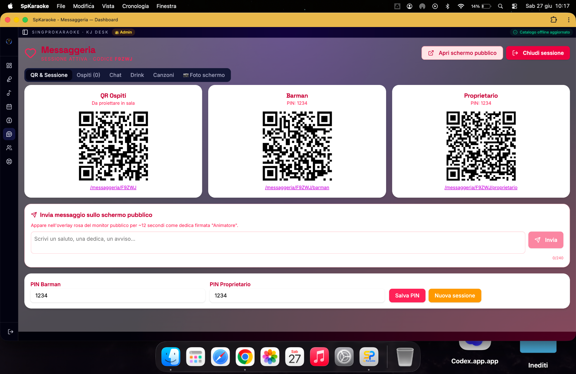 Messaggeria & QR